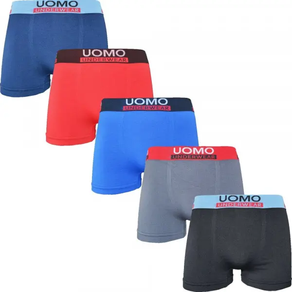 Boxer Hombre Lycra Transpirable - Calzoncillos Deportivos Sin Costuras, Comodidad y Suavidad, Pack de 5 Unidades - 1