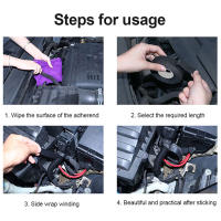 Cinta adhesiva impermeable para arnés de cableado de coche, 15m - details 0