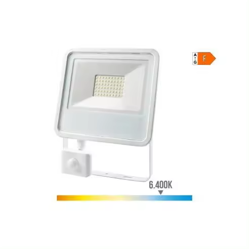 EDM Foco Proyector LED 50W 3500lm Luz Fría con Sensor Presencia - 70393 Foco led Iluminación Exterior Proyectores Led - 1