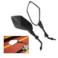 Espejos De Motocicleta Vista Trasera Monitor Falso Fibra De Carbono Decorativa Para Bicicleta Eléctrica E-Bike Pit Dirt Bike Scooter ATV - details 0