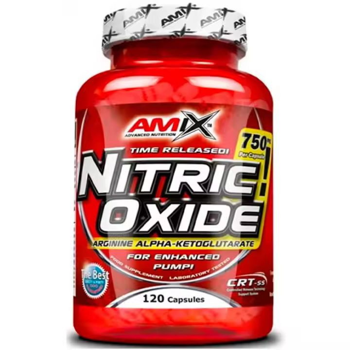 Amix Nutrition Nitric Oxide 120caps - Suplemento Óxido Nítrico Amix Nutrition | Aumenta Bombeo Muscular - 1