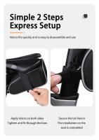 Bolsa De Sillín Impermeable Para Bicicleta De Carretera Y Montaña 1.9L Con Reflejante Bolsa De Bicicleta Reflectante Y Impermeable Para Asiento - details 3