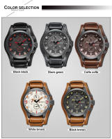 Reloj CURREN Para Hombre Marca Top Moda Casual Y Negocios Reloj De Pulsera Cuarzo Impermeable Con Fecha Correa De Cuero Dial Redondo - details 2