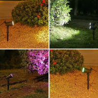 Luces De Punto Solar RGB 9 LED Para Exterior IP65 Impermeables Ajustable Brillo Para Jardín Yard Árboles De Palma - details 6