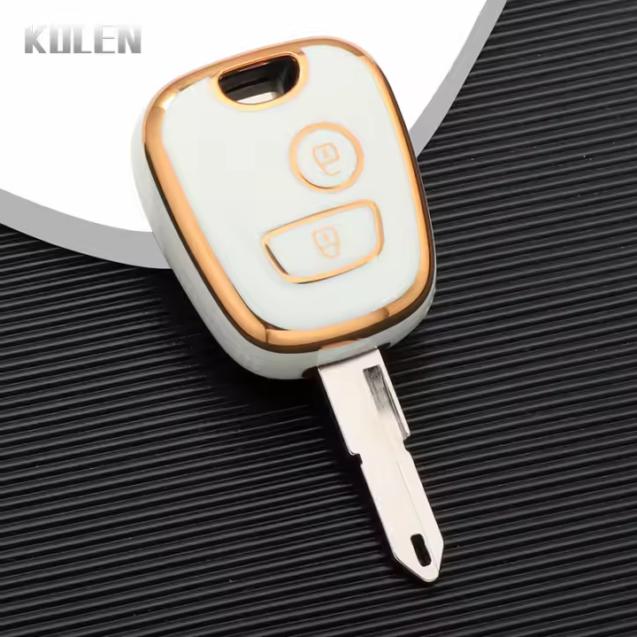Funda De Llave De Coche Nueva TPU Para Peugeot 106 107 206 207 306 307 406 407 Citroen C1 C2 C3 C4 Picasso XSARA 2 3 Botones - 1