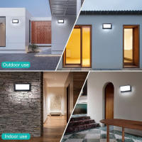 Luz Led de pared para exteriores, iluminación impermeable IP65 para porche, balcón y jardín - details 3