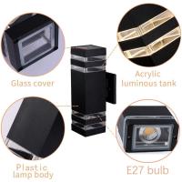 Lámpara De Pared LED Impermeable IP65 E27 Reemplazable Para Exterior Y Interior 3 Colores Para Jardín Puerta Balcón Dormitorio Sala De Estar - details 8