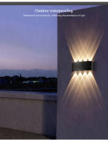 Lámpara De Pared LED Impermeable Para Iluminación Exterior 4W 6W 8W 10W AC85-265V Iluminación Interior Lámpara De Noche Para Dormitorio Decorativa - details 6