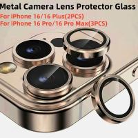 Protector De Lente De Cámara Para iPhone 16 pro Max plus 15 Aleación De Titanio Con Vidrio Resistente Al Choque Accesorios De Alta Calidad - details 0