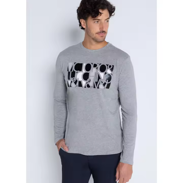 Victorio & Lucchino - Camiseta de manga larga con print foil - 1
