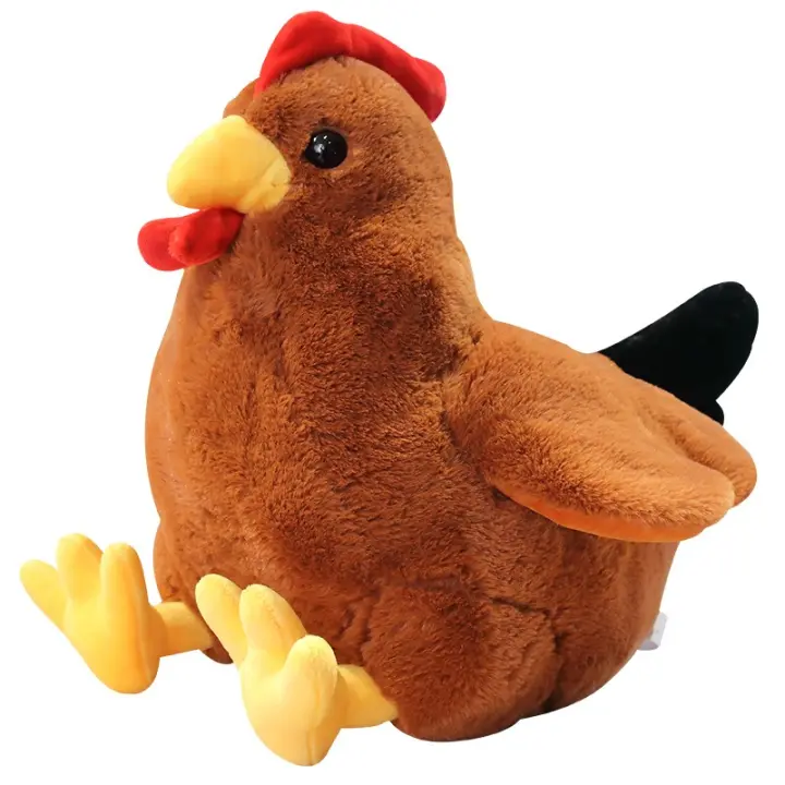 Muñeco De Peluche De Gallo Simulación Suave De 30/40CM Juguete Animal Ponedora Cojín Decorativo Divertido Regalo De Cumpleaños Para Todas Las Edades - 1