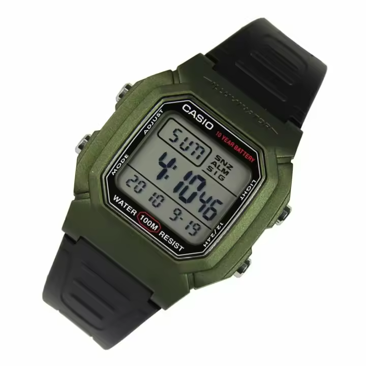 Reloj Deportivo Casio W-800HM-3AV - Resistente Al Agua - Alarma Múltiple - Cronómetro - 1