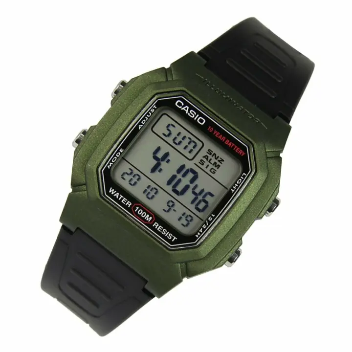 Reloj Deportivo Casio W-800HM-3AV - Resistente Al Agua - Alarma Múltiple - Cronómetro - 1