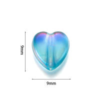 100Pcs Lotes De 9mm Cuentas De Acrílico En Forma De Corazón Colorido Para Hacer Joyas Manualmente Collares Pulseras Accesorios - details 1
