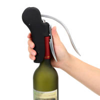 Aguja Para Botellas De Vino Profesional Manual Cortador De Película Abrebotellas Accesorios Para Cocina Y Barra De Acero Inoxidable Ecológico - details 0