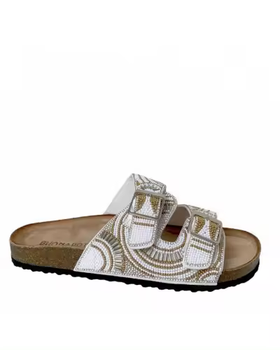 Sandalias Buonarotti Metidas con Hebilla y Abalorios - Diseño Elegante - 1