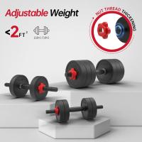 Juego de mancuernas ajustables, conjunto de mancuernas con tapón, juego de mancuernas 4 en 1 para gimnasio en casa, mancuernas, Kettlebells, soporte de tracción, equipo de fitness - details 2