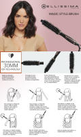 Bellissima My Pro Magic Style Brush P2 30 - Cepillo Térmico Profesional, Revestimiento Cerámico, Volumen y Ondas Naturales, Multivoltaje, 30 mm - details 0