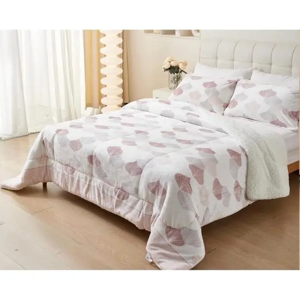 Edredón nórdico con Borreguito Ultra Suave y cálido Set de Cama con Funda de Almohada (180x240CM +1 Funda)(220x240CM +2 Funda)(240x260CM +2 Funda) - 1