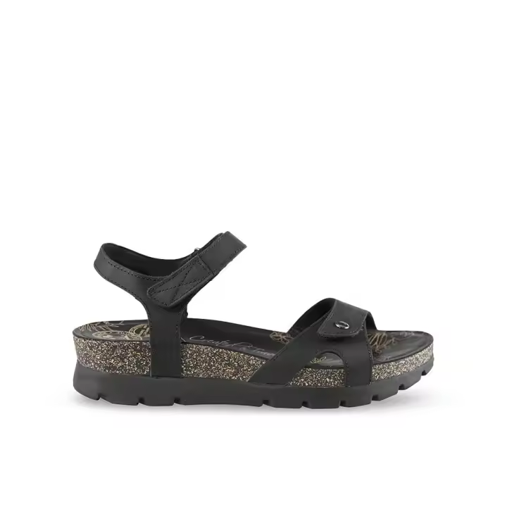 Panama Jack SULIA Sandalias para mujer negras en piel 85329 - 1