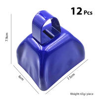 6 Pack Campanas De Vaca De 3 Pulgadas Metal Sonido Para Eventos Deportivos Pequeñas Campanas Para Juegos De Fútbol Aplauso - details 4