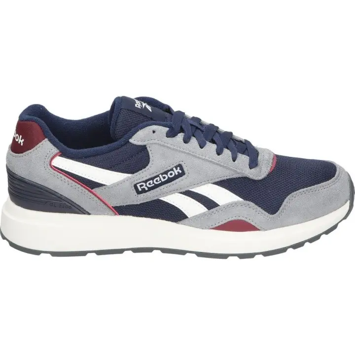 REEBOK | Zapatilla Reebok Classics GL1100 para Hombre – Deportiva en Color Azul y Detalles Multicolor – Sneaker con Cierre de Cordones – Estilo Casual – Cómodas y Versátiles – Ligeras – Modelo 100201237 - 1