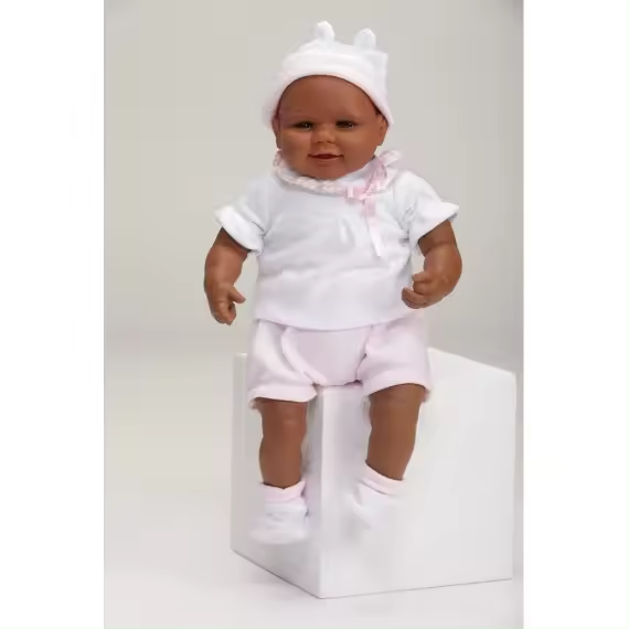JESMAR JESMAR - MUÑECA REBORN MAR DE 45 CM CON MANTITA ROSA - 1