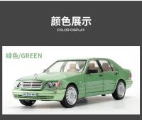 Modelo De Coche Clásico Mercedes-Benz W140 320SEL 1:24 Con Sonido Y Luz Juguete De Retroceso Para Niños Coleccionable Regalo De Cumpleaños - details 3