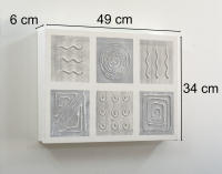 Cuadroexpres - Tapa de Contador Minimalista 45x30x4 cm (49x34x6 cm medida exterior) En Melamina Blanca, Con tornillos y tacos para colocar en la pared. Moderna, 100% Original, Muy Decorativa. Fabricada en España - details 1