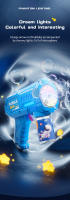 Máquina De Burbujas Espacial Con 10 Agujeros Para Niños Juguete De Exterior No Requiere Batería O Líquido De Burbujas - details 5