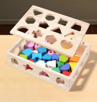 Juguetes De Madera Montessori Para Niños Juego De Aprendizaje Temprano Con Colores Y Formas Caja De Resolución De Problemas Educativa Para Niños Mayores De 3 Años - details 4