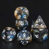 Juego De Dados Poliedros DND 7 Piezas Acrílico Colores Mezclados Y Brillo Juegos De Mesa RPG Souvenir Entretenimiento - details 27