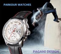 Reloj De Cuarzo Para Hombre PAGANI DESIGN 2023 Marca De Lujo Moda Militar Cuero Reloj De Pulsera Deportivo Resistente Al Choque Y Al Agua Movimiento Japonés - details 0