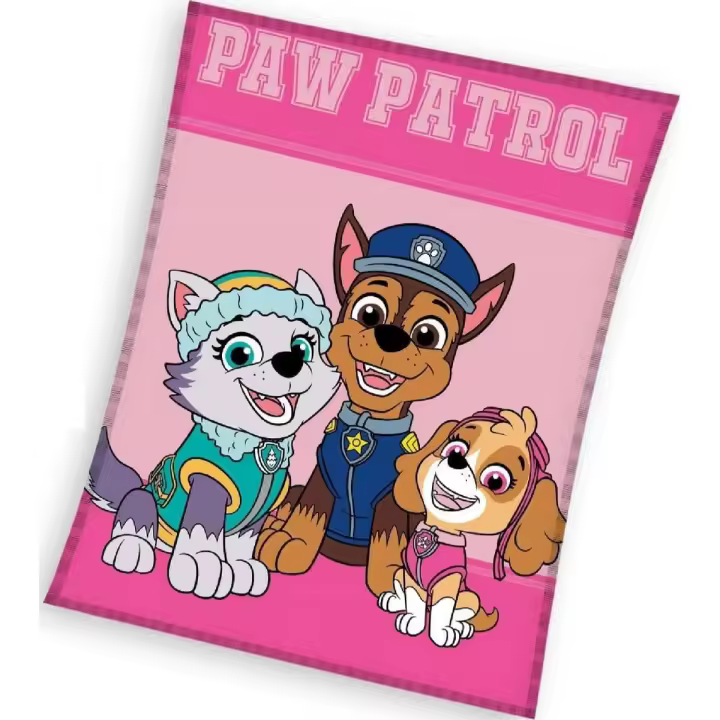 Paw Patrol Manta Polar La Patrulla Canina con los cachorros Everest, Chase y Skye 140 X 100 CM ● Certificado calidad OEKO-TEX Standard 100 PAW23-023 - 1