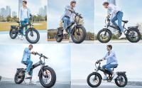 Ridstar H20 Pro Bicicleta eléctrica, motor de 1000W*2, batería de 48V 23AH, neumáticos gruesos de 20*4 pulgadas, velocidad máxima de 49km/h, alcance de 112km, freno de disco hidráulico, amortiguador delantero y trasero, Shimano de 7 velocidades - details 2