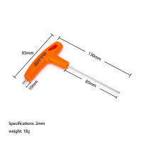 Llave De Allen Hexagonal ZTTO Con Adaptador Quick Snap 2 En 1 Cabeza Plana Y Sférica Acero Cromo Vanadio Tamaños 2/2.5/3/4/5/6/8/10 Mm Herramienta Universal Para Bicicletas - details 8