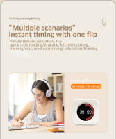 Timer Digital Visual Mini Cubo Recargable Con Sensor De Gravedad Y Pantalla LED Para Cocina Estudio Ducha 4 Tiempos Preset - details 8