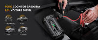 Arrancador de Coches Portátil BRPOM BM501 4000A para Todo Gasolina o 10L de Diésel con Cables Inteligentes, Salida QC3.0 y Espera Larga - details 34
