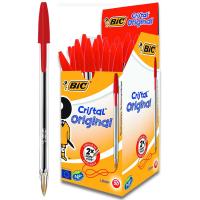 BIC Cristal Bolgrafos, Boli Bic 3 Colores Clasicos, Punta Media (1,0mm),Material Escolar, Material Oficina y Papelaria, Caja de 50 Bolis - details 1