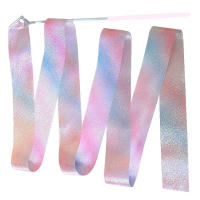 1/2 Pcs Cinta De Danza Plateada Profesional 2m Para Gimnasia Rítmica Y Baile Equipamiento De Entrenamiento Para Niños Y Niñas - details 11