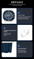 Reloj Deportivo Multifuncional CURREN Moda Con Correa De Silicona Y Dial Luminoso Manos Luminosas Cronógrafo De Cuarzo Diseño Creativo Resistente Al Agua - details 6