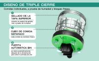 Alimentador automático de peces para acuario, dispensador automático de alimentos con temporizador, alimentador recargable con Cable USB, pantalla LCD - details 2