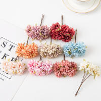 6Pcs Flores Artificiales De Seda Mini Carnations 11Cm Para Bodas Artesanía Wreath Accesorios Navidad DIY Decoración Del Hogar Scrapbooking - details 12