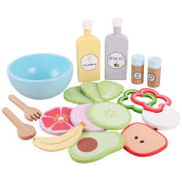 Juguetes De Cocina De Madera Para Niños Juego De Rol De Comida Fruits Y Vegetables Ensalada Educativo Temprano Regalo Unisex - details 6