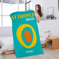 Toalla De Playa Microfibra Absorbente Suave Para Montañismo Yoga Natación Correr Toalla De Algodón Tejida Combinada Toalla De Baño Miami Beach Ibiza Capri Bondi Mykonos - details 9