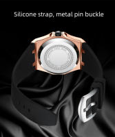 Reloj De Cuarzo Para Hombre CHENXI 8268 Con Correa De Silicona Luminosa Resistente Al Agua Calendario Deportivo Y Casual - details 12