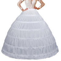Falda De Novia Crinolina Slip Suelta Para Vestido De Baile Y Boda Material De Poliéster Técnica De Crocheteado Adulto - details 4