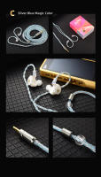 QKZ T1 KZ Auriculares Con Cable Platinado En 8 Hilo 0.75MM 2Pin Cable De Actualización HiFi Cable De Earphone 3.5MM DJ - details 16