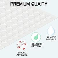 Clear Rubber Feet, 100Pcs Self Adhesive Rubber Pads Sticky Rubber Dots, Non-Slip Cabinet Stoppers, for Furniture Drawer Doors Cutting Boardss - details 3