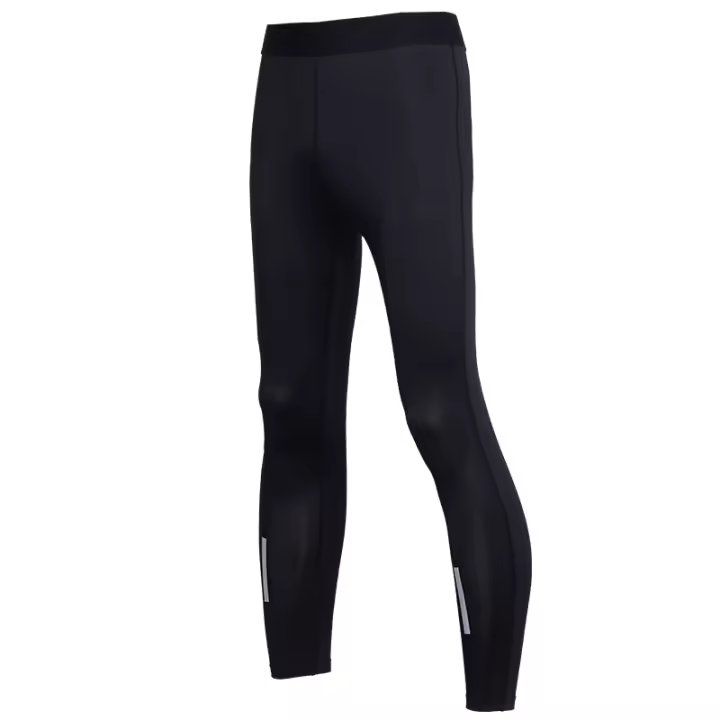 Pantalones De Compresión VANSYDICAL Para Hombre Con Cinturón Elástico Y Rayas Reflectantes Tights De Running Y Gimnasio - 1